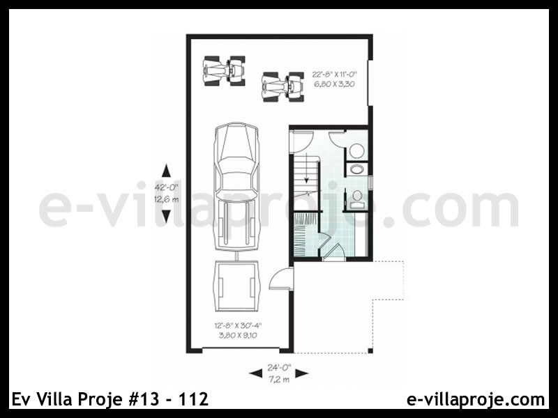 Ev Villa Proje #13 - 112 Çelik Ev Projesi - Görsel 3