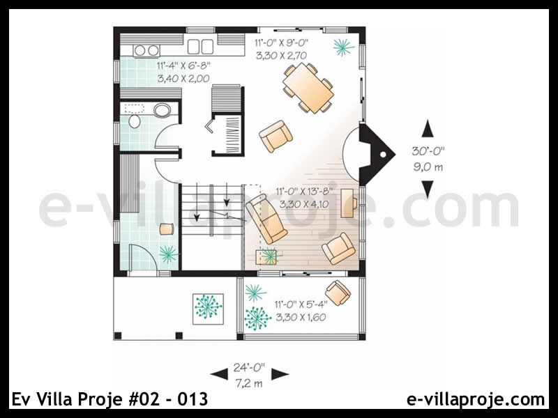 Ev Villa Proje #02 - 013 Çelik Ev Projesi - Görsel 2