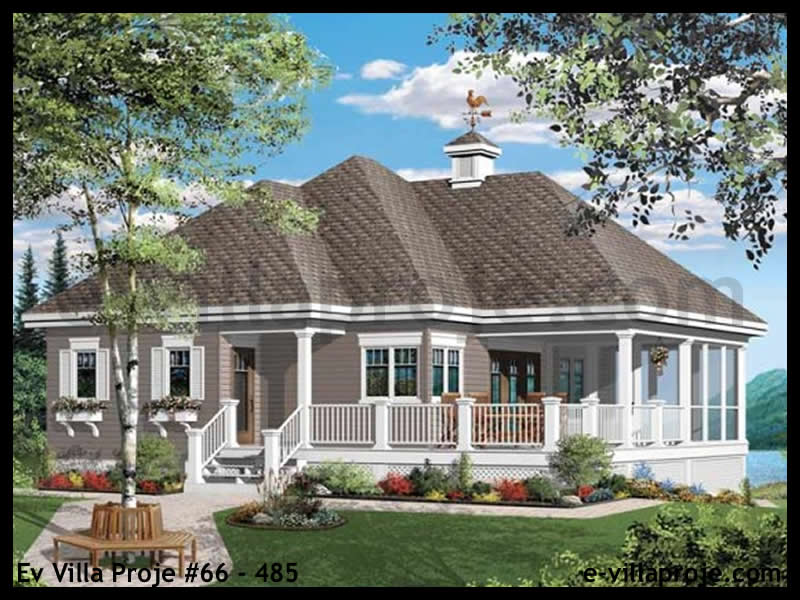 Ev Villa Proje #66 - 485 Çelik Villa Modeli ve 3D Tasarımı