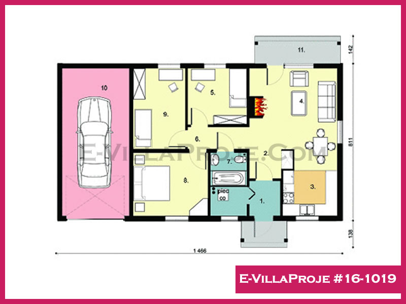 Ev Villa Proje #16 - 1019 Çelik Ev Projesi - Görsel 2