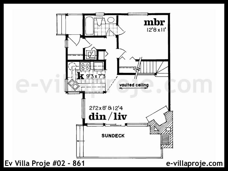 Ev Villa Proje #02 - 861 Çelik Ev Projesi - Görsel 2