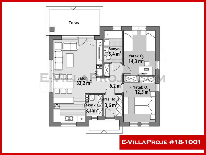 Ev Villa Proje #18 - 1001 Çelik Ev Projesi - Görsel 2
