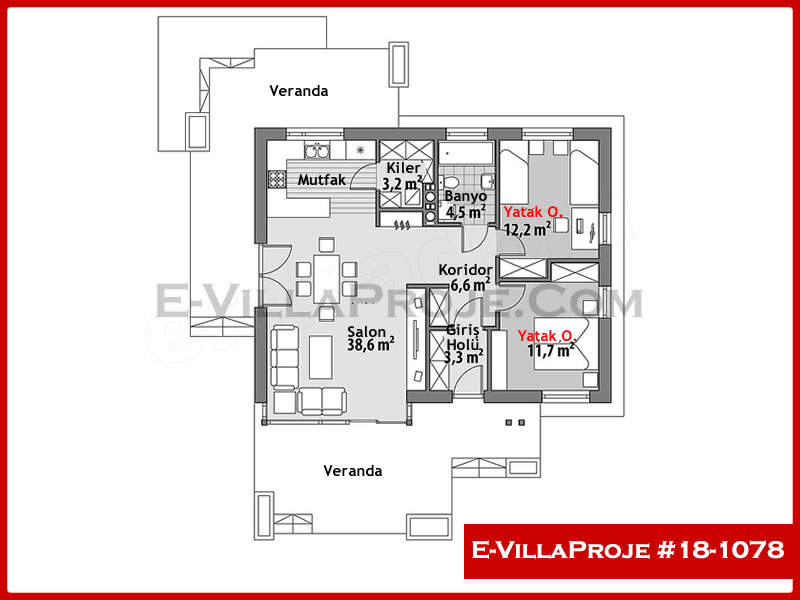 Ev Villa Proje #18 - 1078 Çelik Ev Projesi - Görsel 2