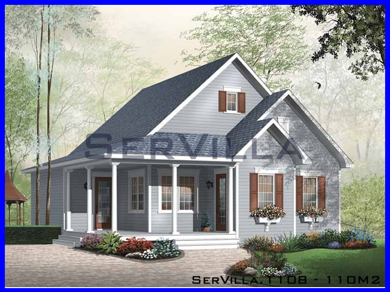 110 m2 Çelik Konstrüksiyon Villa Modeli 8