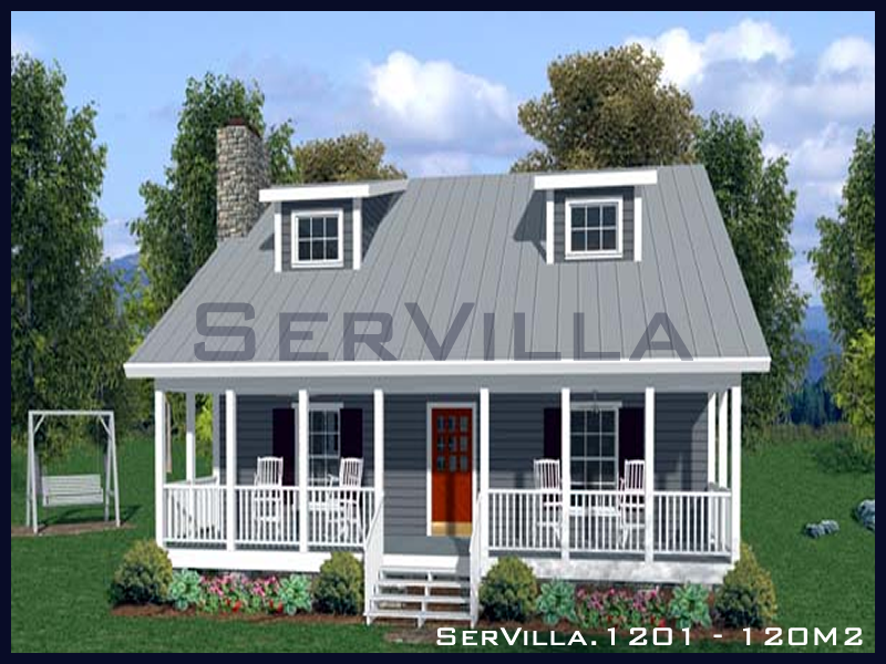120 m2 Çelik Konstrüksiyon Villa Modeli 1