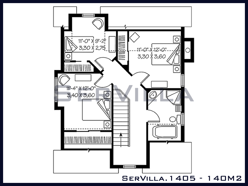 140 m2 Çelik Konstrüksiyon Villa Modeli 5