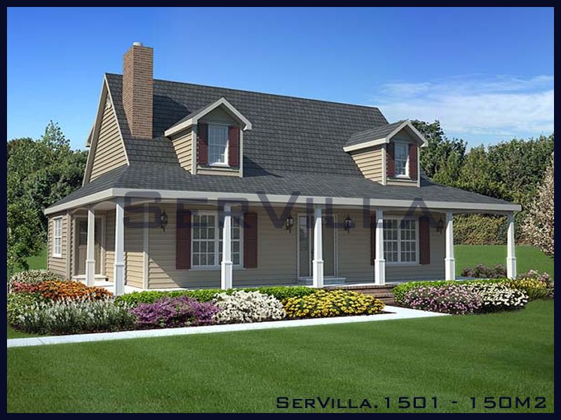 150 m2 Çelik Konstrüksiyon Villa Modeli 1