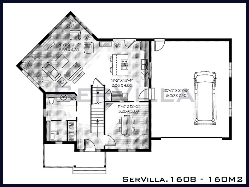 160 m2 Çelik Konstrüksiyon Villa Modeli 8
