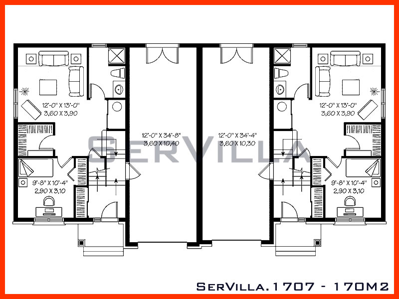 170 m2 Çelik Konstrüksiyon Villa Modeli 7