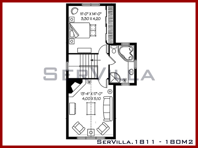 180 m2 Çelik Konstrüksiyon Villa Modeli 11