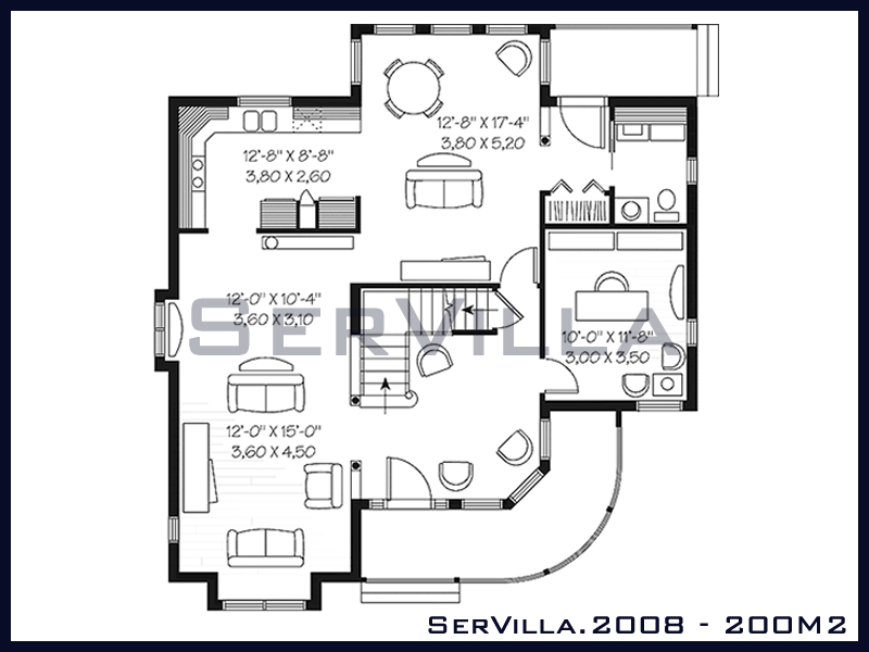 200 m2 Çelik Konstrüksiyon Villa Modeli 8