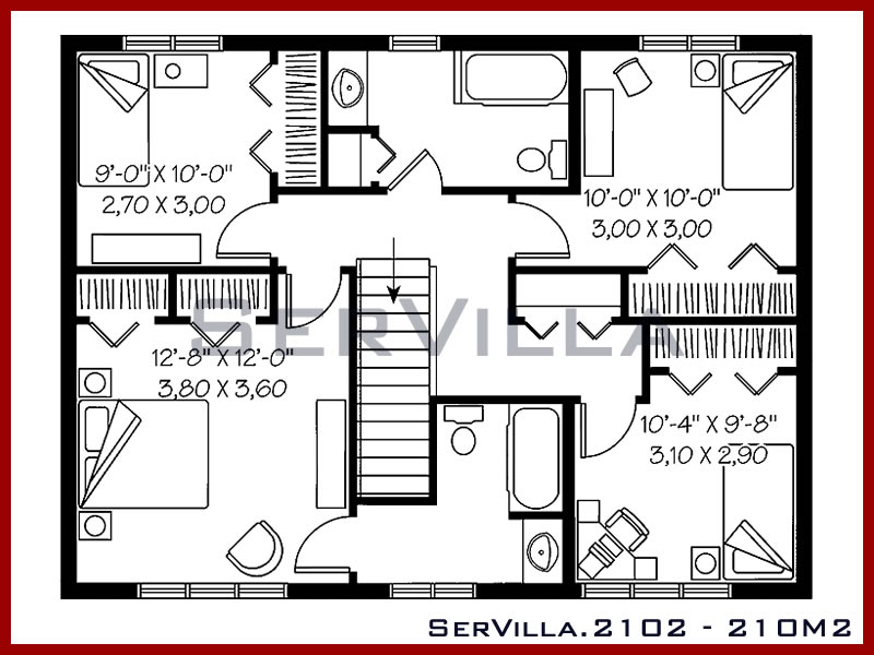 210 m2 Çelik Konstrüksiyon Villa Modeli 2