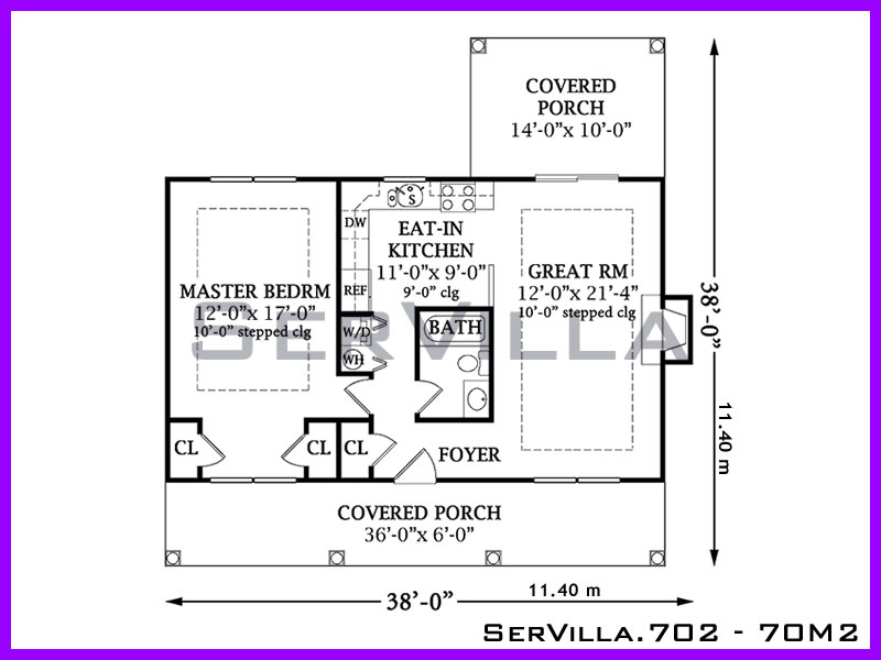 70 m2 Çelik Konstrüksiyon Villa Modeli 2